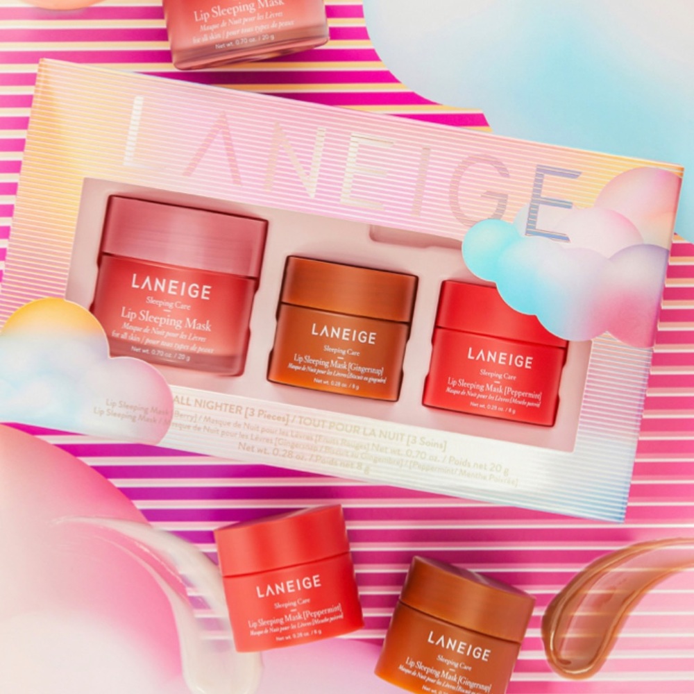 RARE NEW Laneige lip sleeping kit holiday 2021 edition